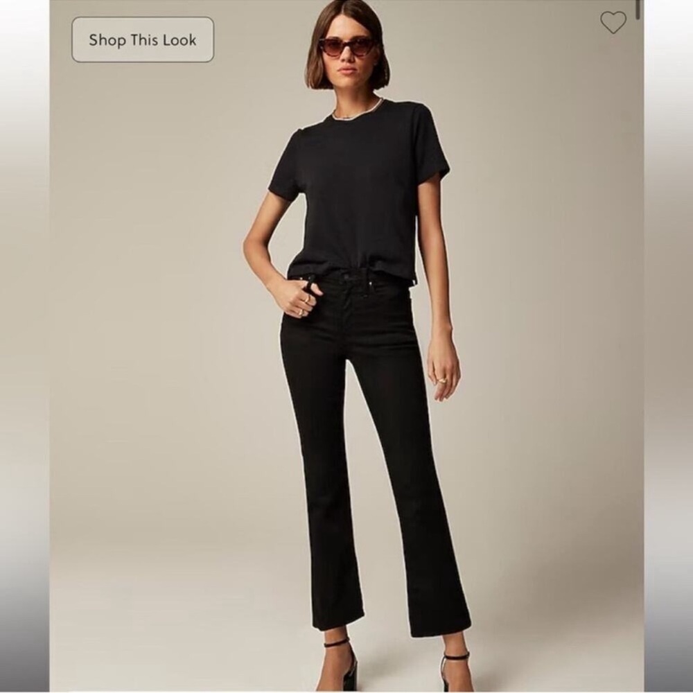 J.Crew Mid-rise kickout jean True Black